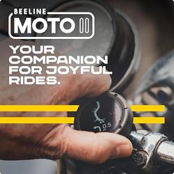 Beeline Moto II - Next Gen Motorcycle GPS Tracker | Compact Design, Waterproof Build, Simple Display  14-Hour Battery |Glove Friendly Motorcycle Sat Nav Perfect for Adventure  Daily Commutes (Metal) - Nombre de estilo Moto II - Color Gunmetal