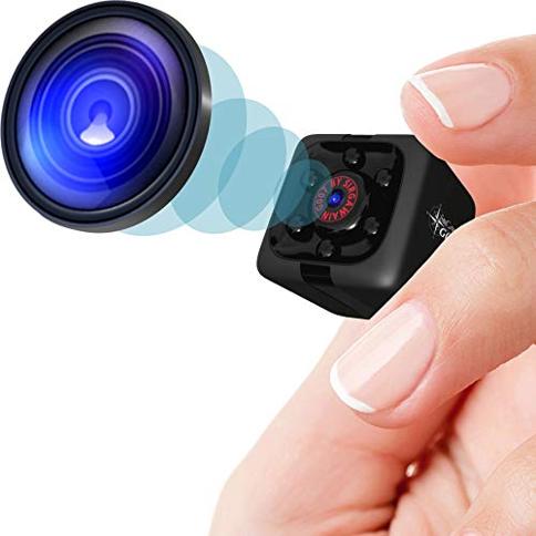 Mini cámara espía 1080P cámara oculta - Cámara portátil pequeña HD para  niñera con visión nocturna y