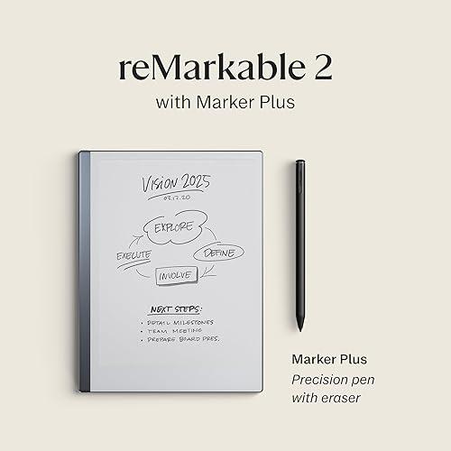 reMarkable Bundle 2 Notetaking Tablet Marker Plus 12 months Connect