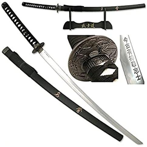 Katana japonesa Último samurái, espada Zoro, hoja falsa de acero al  carbono, katana ninja viene con soporte de exhibición de madera, el mejor  regalo – Yaxa Guatemala