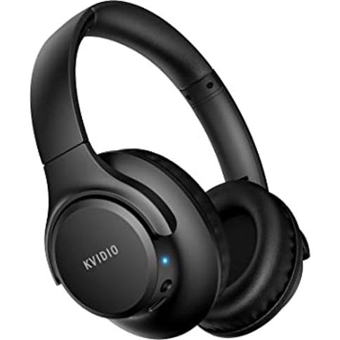 KVIDIO [Actualizado] Auriculares Bluetooth sobre la oreja, 65 horas de  tiempo de reproducción, auriculares inalámbricos con