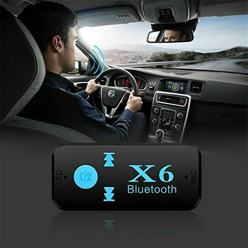 Receptor X6 Bluetooth 5,0 3,5mm AUX Audio estéreo para coche música con  micrófono adaptador inalámbrico manos libres compatible con tarjeta TF :  Precio Guatemala