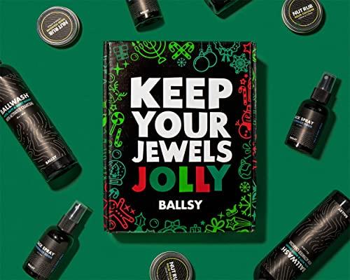 Ballsy Gift Set For Men, Jolly Jewels Pack, Includes Body Wash