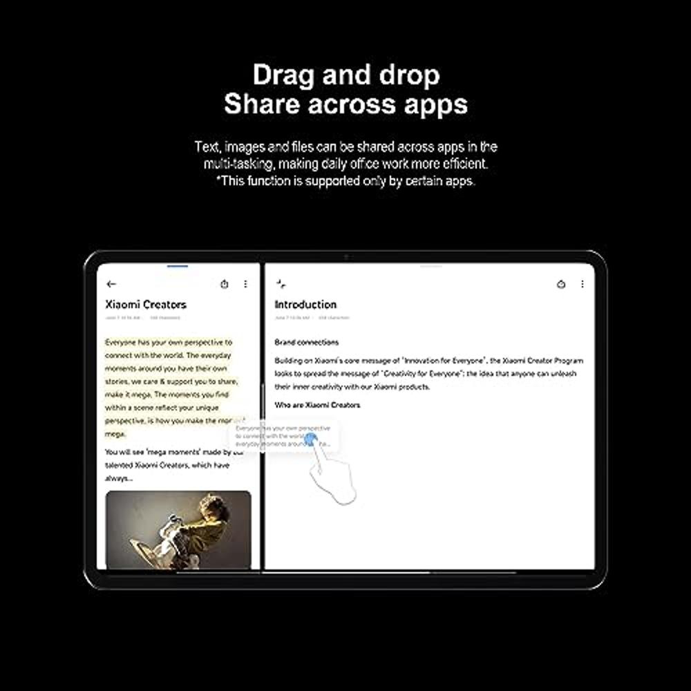 Xiaomi Pad 6 Versión WiFi 11 pulgadas 144Hz 8840mAh Bluetooth 5.2 Cuatro  altavoces Dolby Atmos 13 Mp cámara + paquete de cargador rápido de 51 W  (gris