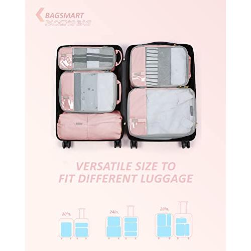 Cubos de embalaje de compresión para maletas, BAGSMART 6 Set de
