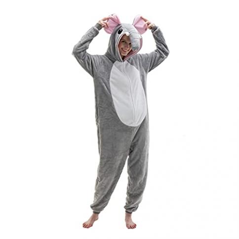 COSUSKET Pijamas de una Pieza para Adultos Unisex de Ajuste ceñido,  Franela, Cosplay, Animal, Disfraz de