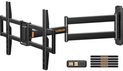 Perlegear Corner TV Wall Mount Long Arm TV Mount Bracket for 37-75 Inch TVs-Full Motion Wall Mount with 32.37 Extension  Swivel Articulating Arm  Tilt, MAX VESA 600x400mm, Holds up to 100 lbs - Tamaño Fits 37-75 TVs / Max 600x400mm