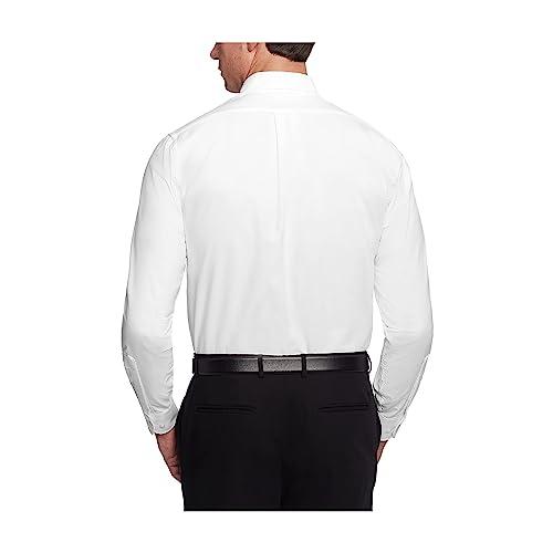 Van Heusen Mens Dress Shirt Regular Fit Oxford Solid, White, Medium Precio Guatemala