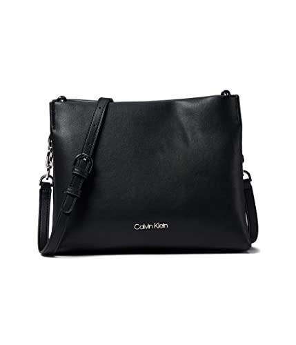 Calvin Klein Kaitlyn Bandolera Negro/Plata Talla Única Precio Guatemala