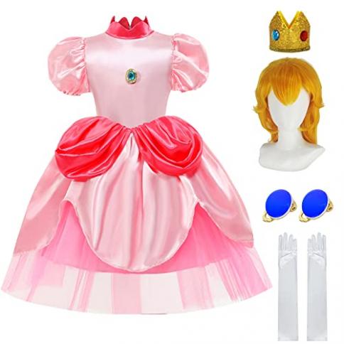 Princess Peach costume for women, Princess Peach Cosplay dress up