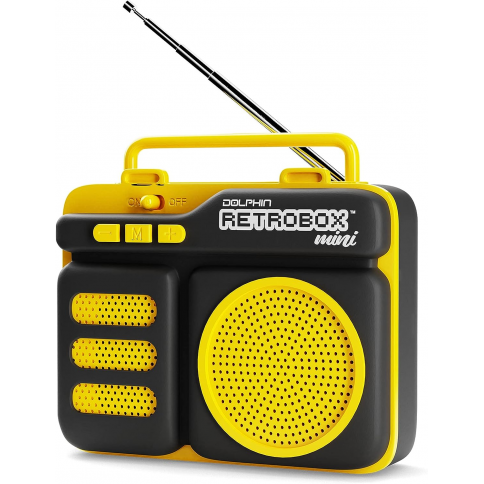 Radio Retrobox Mini RTX-10 Portable Color Amarillo : Precio Guatemala