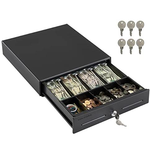 Cajón de caja registradora de 13 para sistema de punto de venta (POS) con  bandeja para