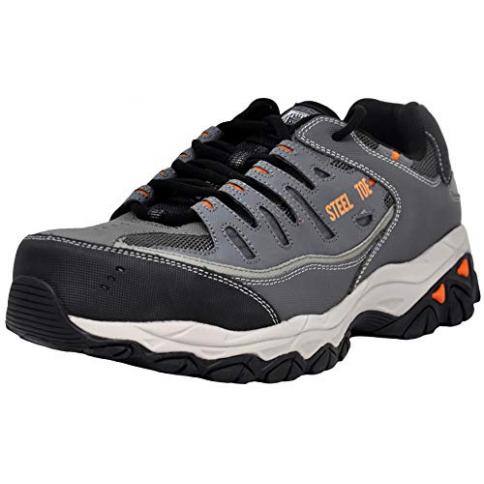 Skechers steel toe best sale blanco