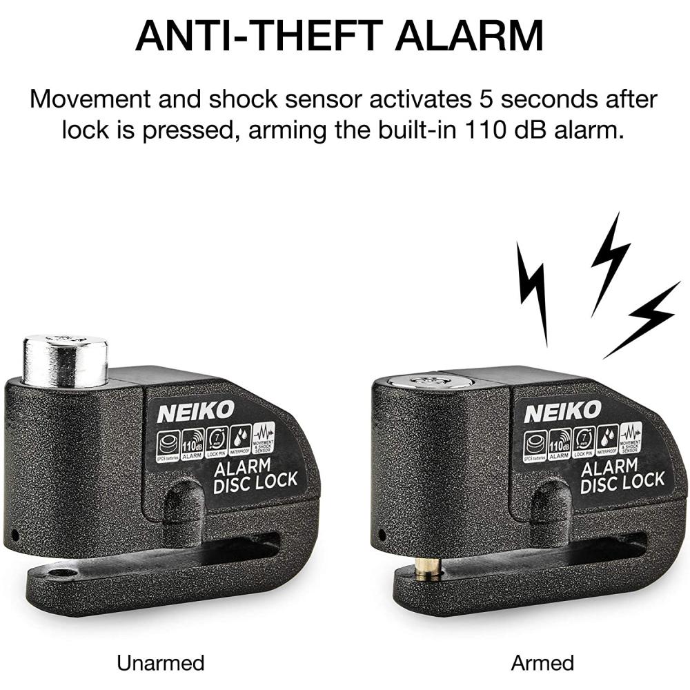 Candado Alarma Moto Seguridad Vigilancia Antirrobo Altino