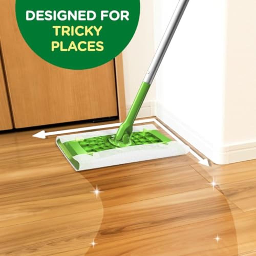 Swiffer Mopa Limpiador En Seco Y Húmedo Kit Básico Para Limpiar Madera Y  Suelos, Con: 1 Mopa, 16 Paños Secos, 3 Paños Húmedos : : Hogar y  cocina