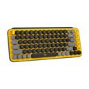 TECLADO WIRELESS+BLUETOOTH LOGITECH POP KEYS NEGRO Y AMARILLO(920-010713)  Periféricos Teclados