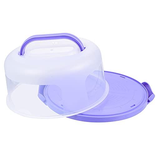 DOITOOL Cake Keeper Plastic Carrier Transporter 10 Inch Portable Clear