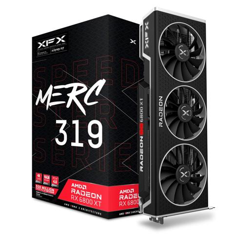 XFX Speedster MERC319 AMD Radeon RX 6800 XT CORE Gaming Graphics Card with  16GB GDDR6 HDMI 3xDP RX-68XTALFD9