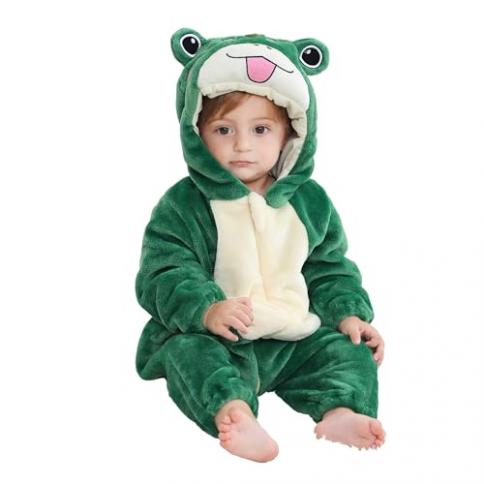 MICHLEY Disfraz unisex de animal para bebé, mameluco con capucha de franela  de invierno y otoño, mono de cosplay - Tamaño 24-30 meses - Color verde :  Precio Guatemala