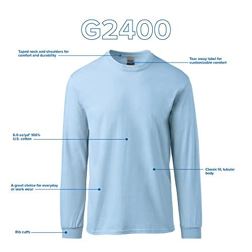 Gildan Mens Ultra Cotton Long Sleeve TShirt, Style G2400, Multipack