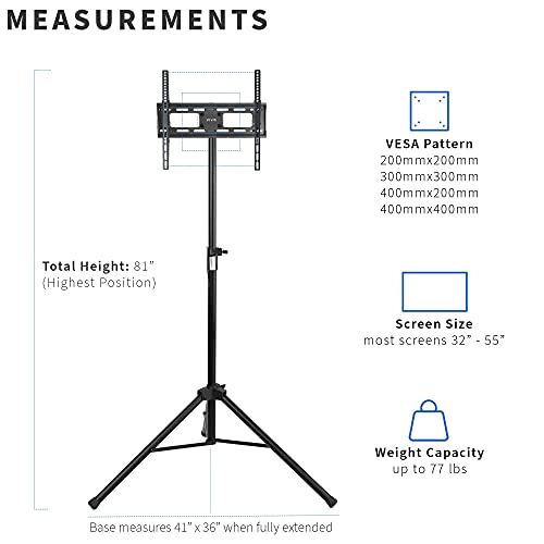 VIVO Tripod 32 to 55 inch LCD LED Flat Screen TV Display Floor Stand
