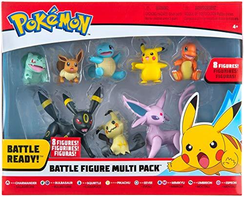 Pokémon Pikachu & Bulbasaur - Juguetes de peluche de peluche, paquete de 2,  8 pulgadas, con licencia oficial