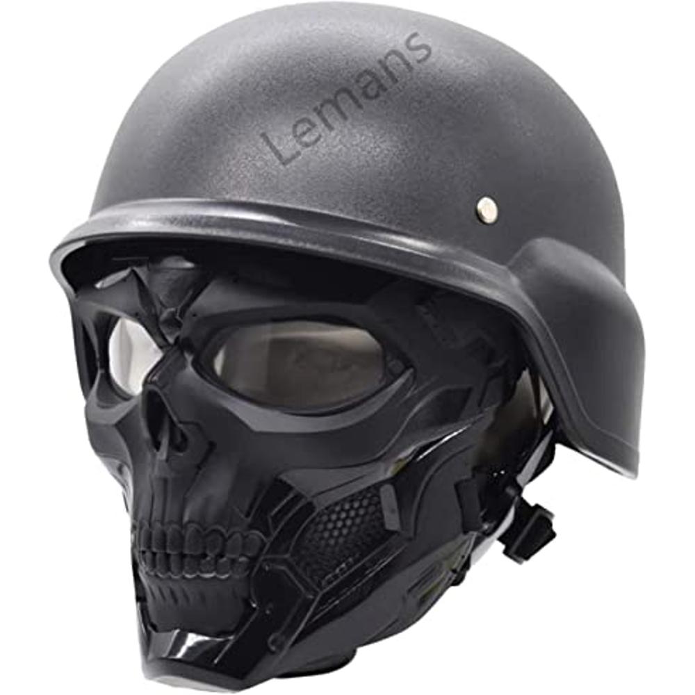 Juego de casco táctico de Airsoft, casco rápido con gafas de Airsoft y  máscara táctica, equipo táctico ajustable para exteriores, para paintball  CS