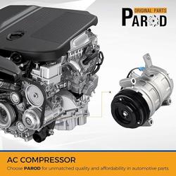 PAROD CO29002C Air Conditioner A/C Compressor with Clutch Compatible with Chevy/Cadillac/GMC/Hummer-Tahoe,Suburban, Silverado 1500, Yukon, Sierra, Avalanche, Express 1500,Yukon XL 1500,Hummer H2