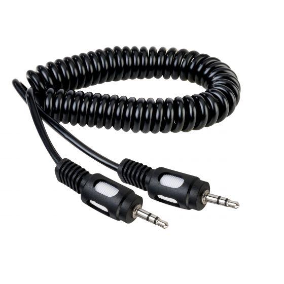 Cable De Audio Auxiliar 3.5mm En Espiral 2.1M, STEREN Precio Guatemala