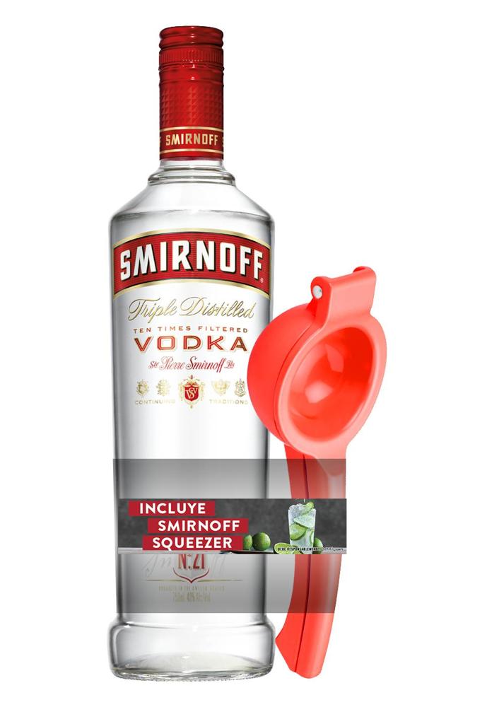 Smirnoff Vodka No 21 + Squeezer Precio Guatemala