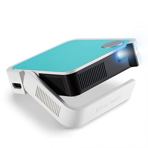 El mini proyector portátil que parece un altavoz cuenta con sonido