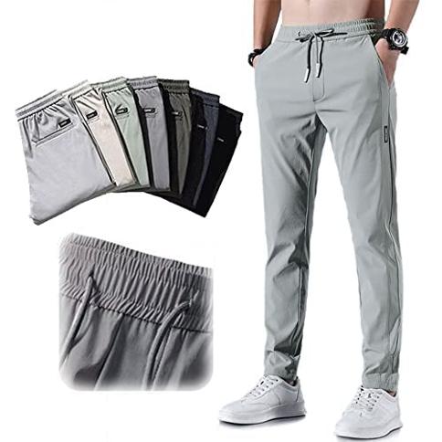 TOQVTOO Mens Fast Dry Stretch Pants Lightweight ice Silk Quick Dry  Sweatpants Drawstring Casual Hiking Joggers with Pocket (Green,2XL) :  Precio Guatemala