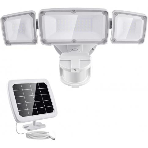 Luz solar - sensor de movimiento – 56 LED solares – 2 cabezales, Radarshop, Correos Market