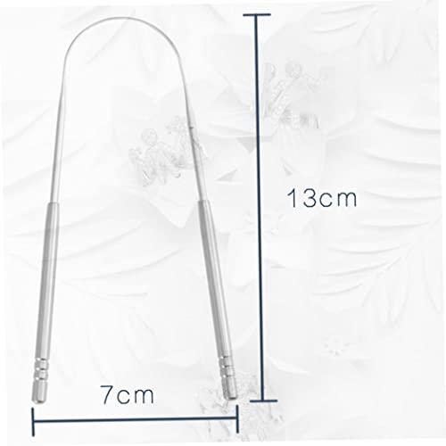 Hlyurlus Stainless Steel Tongue Scraper Tongue Cleaner Ayurvedic for