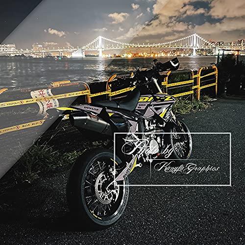 thumbnail image 2 of Suzuki DRZ400SM Graphics Kit - Custom Vinyl Decal Set For Supermoto 2 of 14