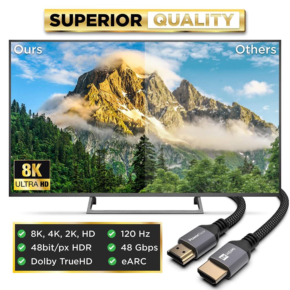 Cable HDMI 2.1 4K/120Hz y 8K/60Hz de 2 m » DeepGaming → Ordenadores /  Componentes / Periféricos / Accesorios Gaming