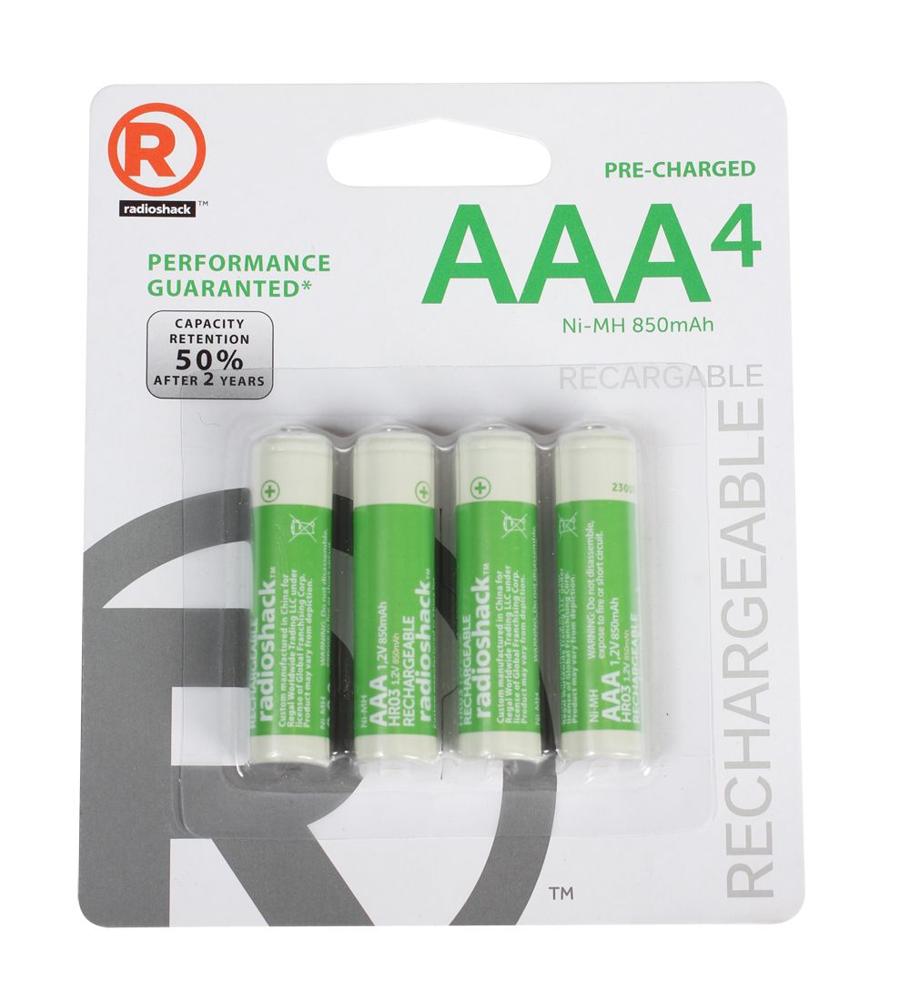 Radioshack Baterías Recargables AAA 2300761 4PAQ Precio Costa Rica