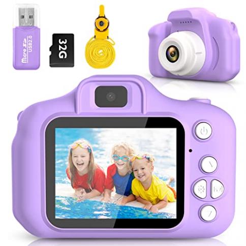 Cámara digital para niños, cámara digital para niños y niñas de 3 a 5 años,  cámara para niños pequeños para 3, 4, 5, 6, 7 años, regalos de Navidad