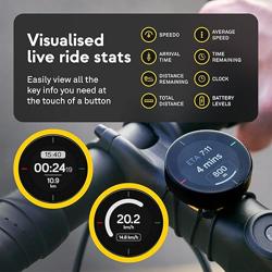 Beeline Bike GPS Computer - Velo 2 | Wireless Global Navigation Map | Weatherproof  11+ Hours Battery Life | USB Charging | Sat Nav for Cycling with a Strap Mount Included | Glove Friendly