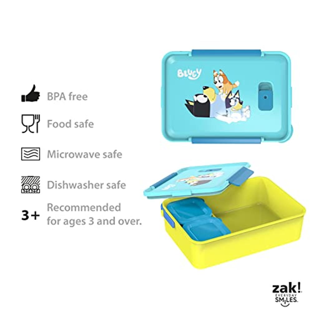  Zak Designs Bluey Reusable Plastic Bento Box with Leak-Proof  Seal, Carrying Handle, Microwave Steam Vent, and Individual Containers for  Kids' Packed Lunch (3-Piece Set) : CDs & Vinyl