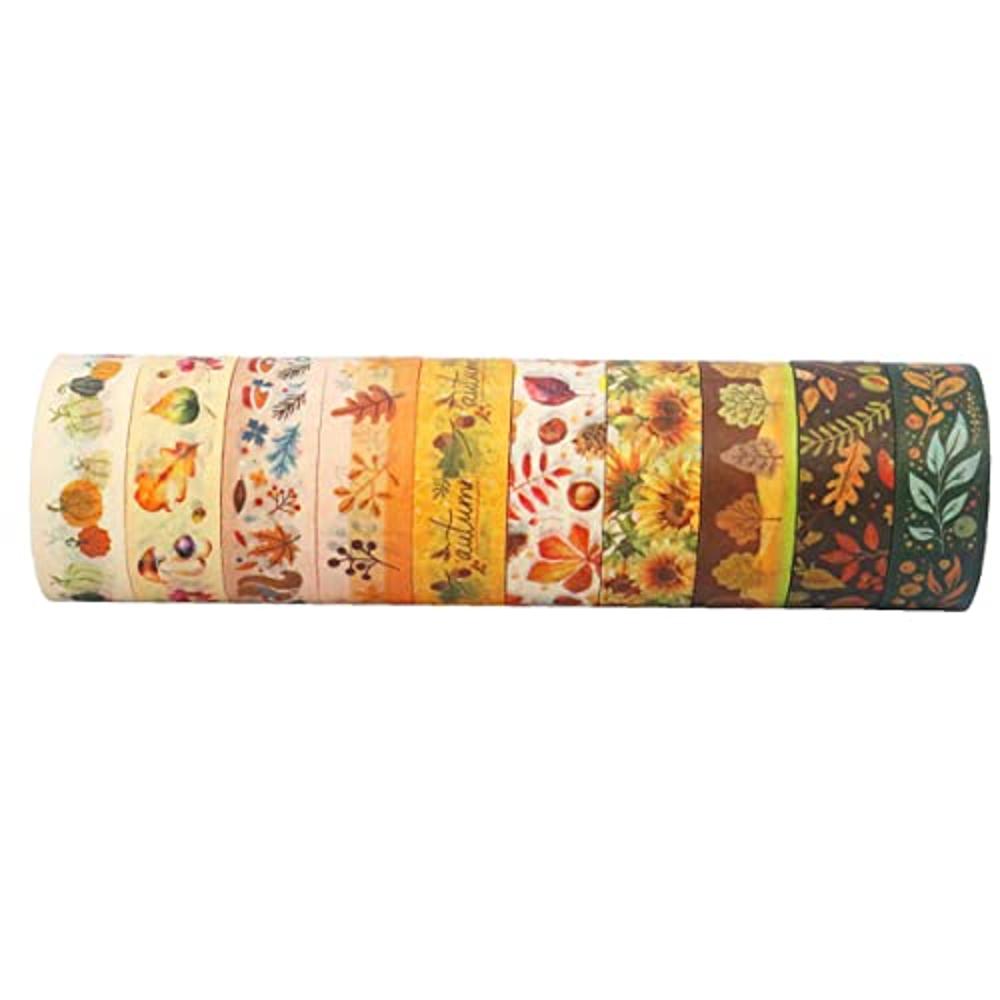 Cabilock 10 rollos de cintas decorativas de bricolaje para hacer diarios,  cinta adhesiva decorativa, cinta adhesiva japonesa Washi, pintores de