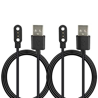 REEYEAR - Cable cargador magnético para reloj inteligente [2 unidades],  cable de carga rápida USB de 2 pines de 3,3 pies para YAMAY SW021/023  YAMAY/WILLFUL/LETSFIT ID205L ID205U ID205S : Precio Guatemala