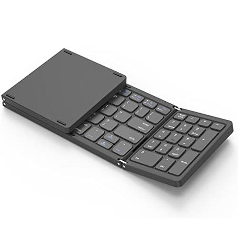 Arteck Teclado Bluetooth inalámbrico para Windows, iOS, Android,  computadora, laptop, teléfono inteligente, multifuncional con base  incorporada