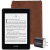 Paquete Basico de Kindle Paperwhite - Incluye Kindle Paperwhite, Wifi con Ofertas Especiales, Funda Amazon de piel y adaptador de corriente Color Premium Leather Rustic