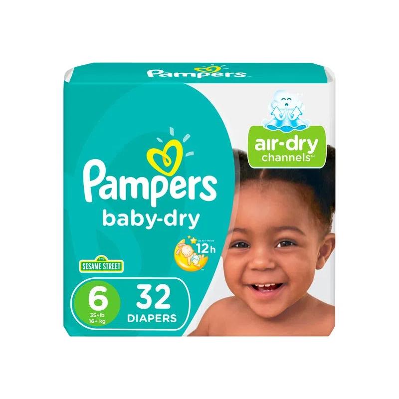 Pañales Pampers Baby Dry, Talla 6, 21 Unidades : Precio Guatemala