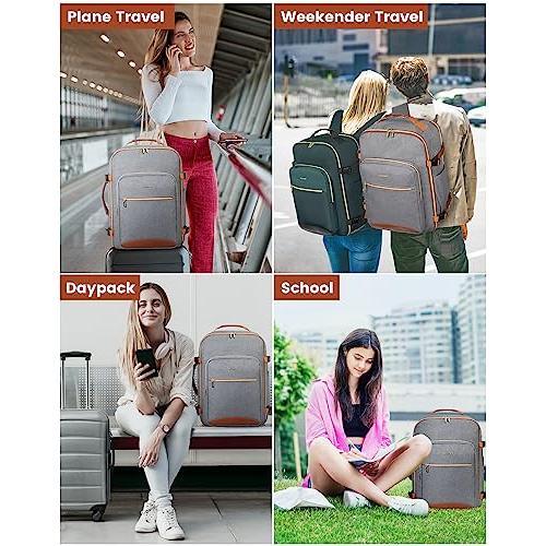 LOVEVOOK Carry on Backpack, 40L Travel Backpack as Personal Item