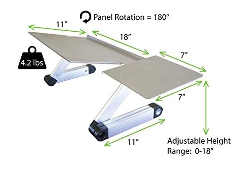 WorkEZ Keyboard and Mouse Tray ergonomic ondesk riser stand adjustable