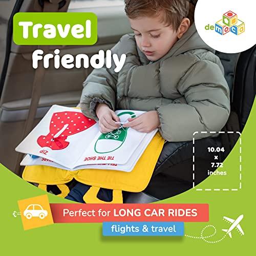 Libro tranquilo para niños pequeños, Montessori, libro de actividades en  avión, juguete para automóvil, preescolar, viajes, viaje por carretera