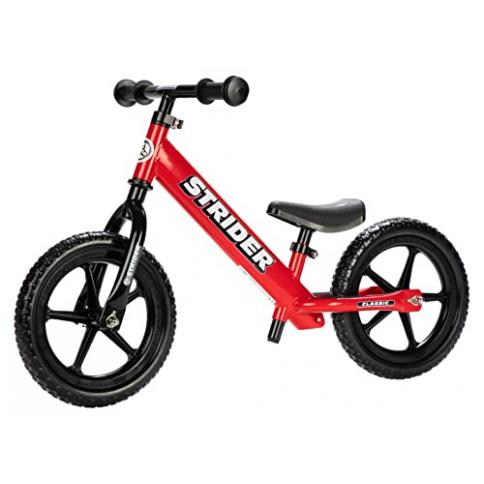 TODIMART Bicicleta eléctrica de equilibrio para niños de 3 a 5 años,  neumático de 12 pulgadas, sin pedal, motor de 22 V, 2.5 Ah 150 W, 6 mph