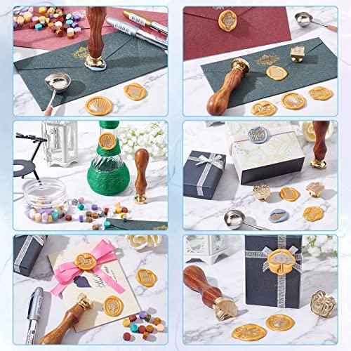 CRASPIRE Wax Seal Stamp Heads Set 26PCS Vintage Sealing Wax Stamps Animal  and Fruit Theme 25mm Removable Brass Stamp Head with Wooden Handle for